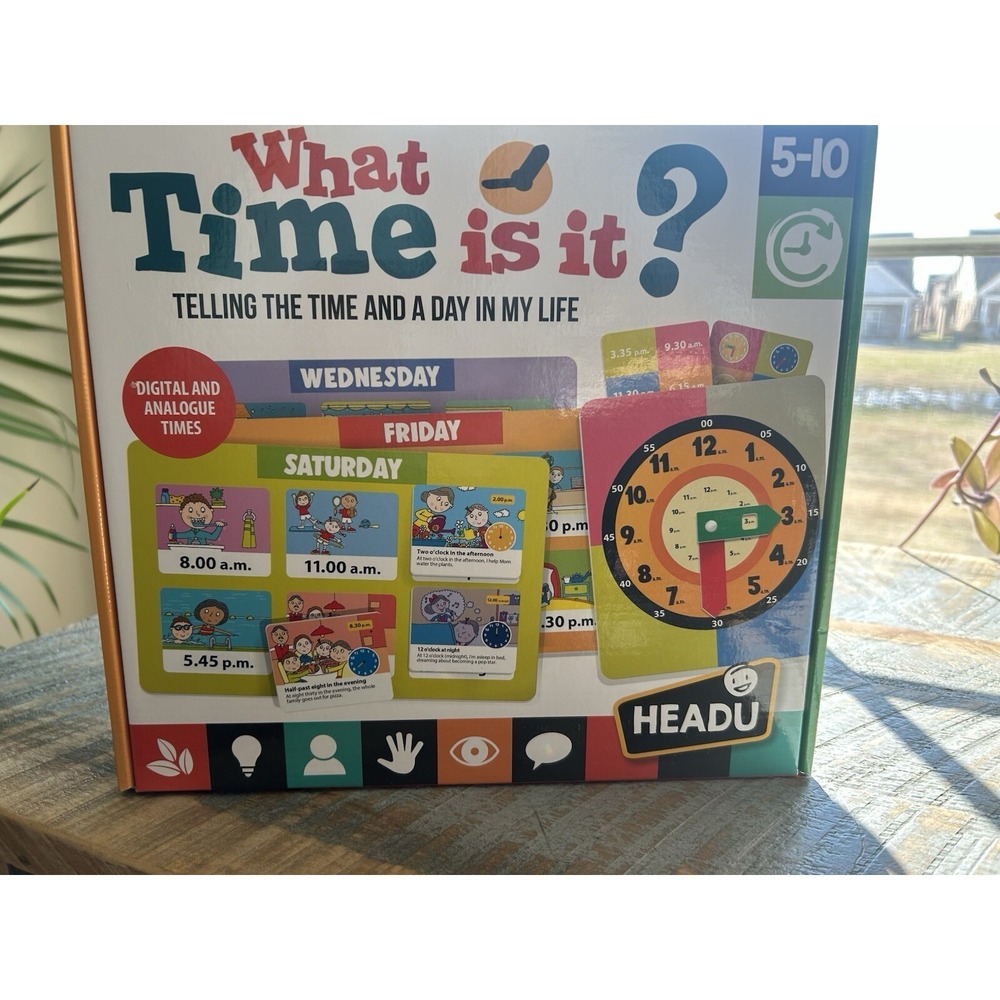 Headu What Time Is It? Math Game.